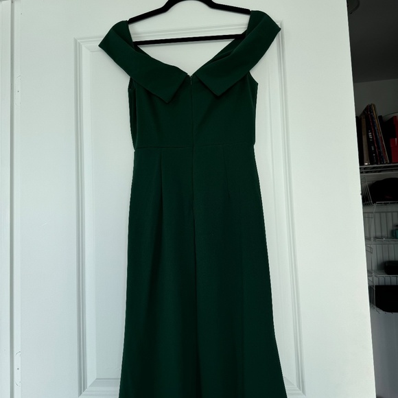 Lulus Song of Love Hunter Green Off-the-Shoulder Maxi Dress - Picture 7 of 8